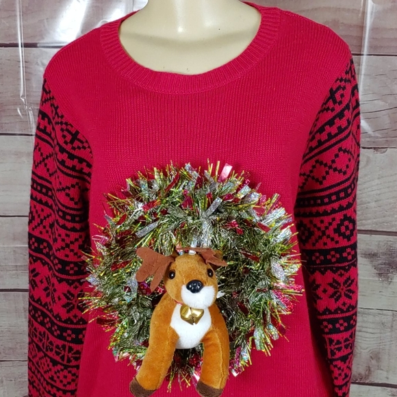 UGLY CHRISTMAS SWEATER 3D SIZE XL - Picture 2 of 7